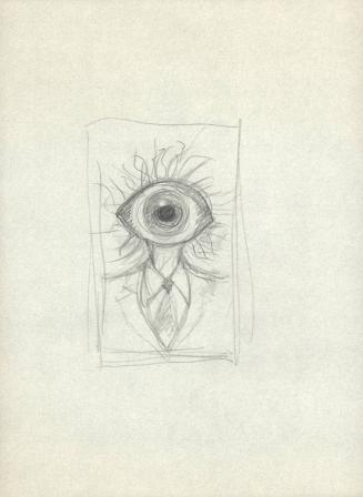 (184)  untitled [sketch, figure with eye for head]