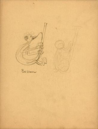 (191)  Bassoon [two sketches of bassoon creatures]
