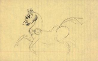 (281)  untitled [sketch, female horse]