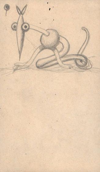 (302) untitled [sketch, serpent/dog mutation]