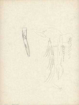 (333) untitled [sketch, creature with Swiss Army Knife appendages]