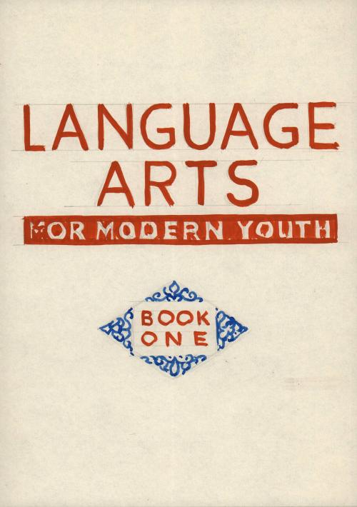 (37) untitled [book cover design –Language Arts For Modern Youth, Book One]