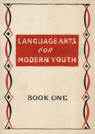 (38) untitled [book cover design –Language Arts For Modern Youth, Book One]
