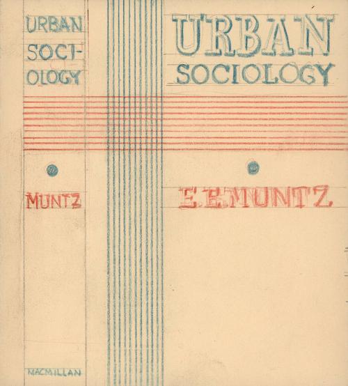 (42) untitled [book cover design –Urban Sociology, E. E. Munz]