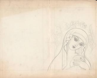 (65) untitled [sketch, Madonna and Child]