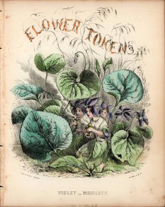 Violet - Modesty, frontispiece for Flower Tokens