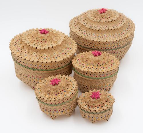 [Woven nesting baskets]