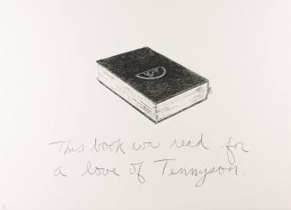 A Private Reading, This Book was Read for the Love of Tennyson