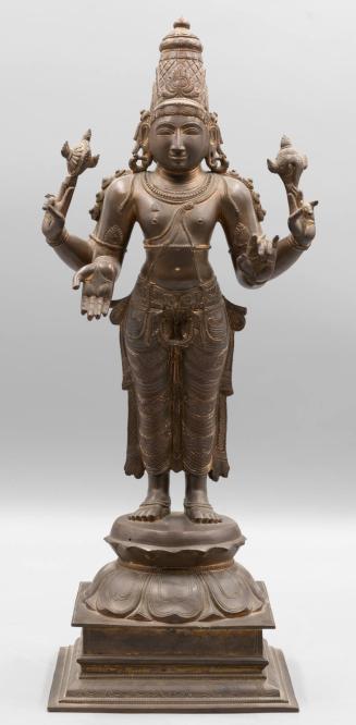 [Vishnu bronze image]