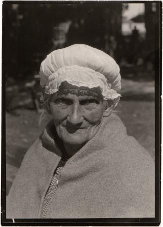 Older Woman in Bonnet, Tewksbury