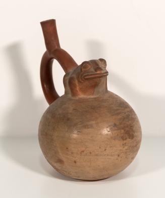 [Effigy vessel with frog]