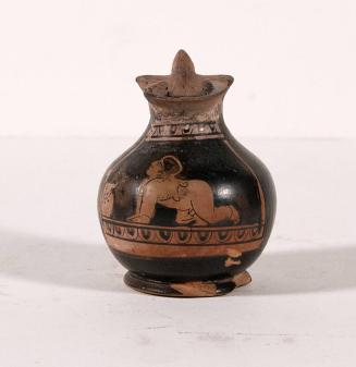 Chous Oinochoe (wine jug) Red Figure Pottery