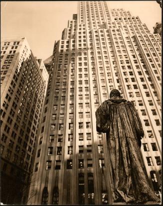 John Watts Statue from Trinity Churchyard, March 1, 1938