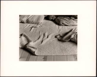 untitled [woman on bed, blanket]