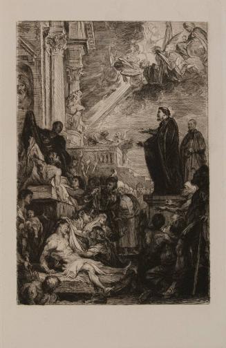 St. Francis Xavier Raising the Dead (after Rubens)