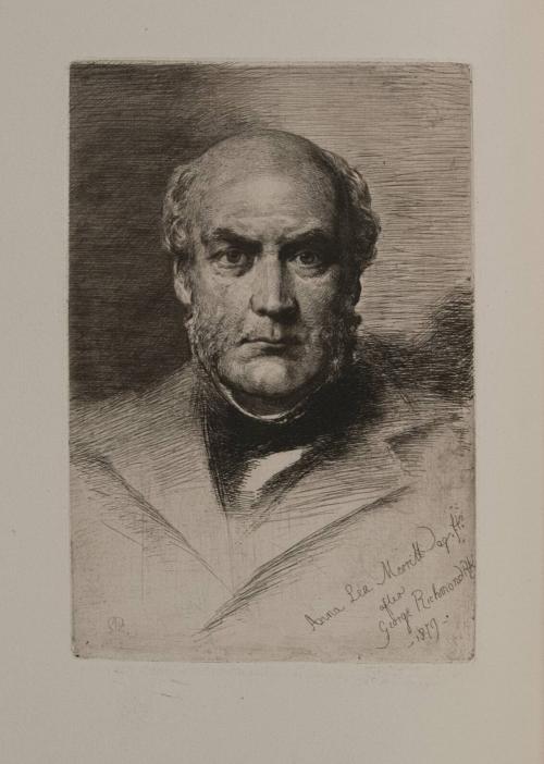 Portrait of Sir Gilbert Scott (after a drawing by George Richmond, RA, 1879)