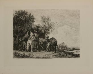 Travelers Before an Inn (After Pieter de Molyn)