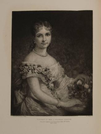 Portrait of Mrs. J. Coleman Drayton (Charlotte Augusta Astor), 
from the Original by Daniel Huntington in the Possession of Mrs. Wm Astor, New York