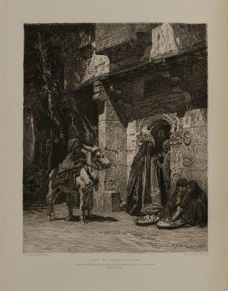 Lady of Cairo Visiting (after F. A. Bridgman)