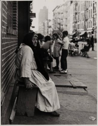 "Bobeh" in Summertime, Lower Eastside, Manhattan or Brooklyn, NY, 1938-9