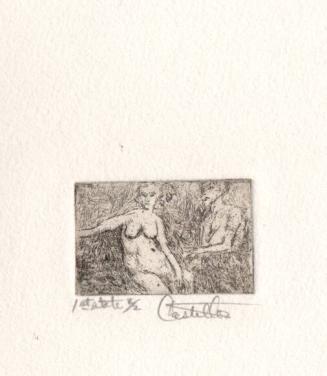 Untitled, seated nudes