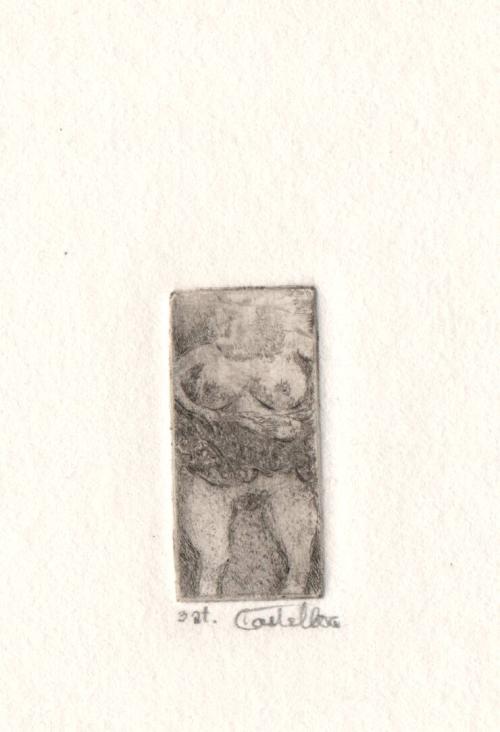 Untitled, fat woman wearing skirt