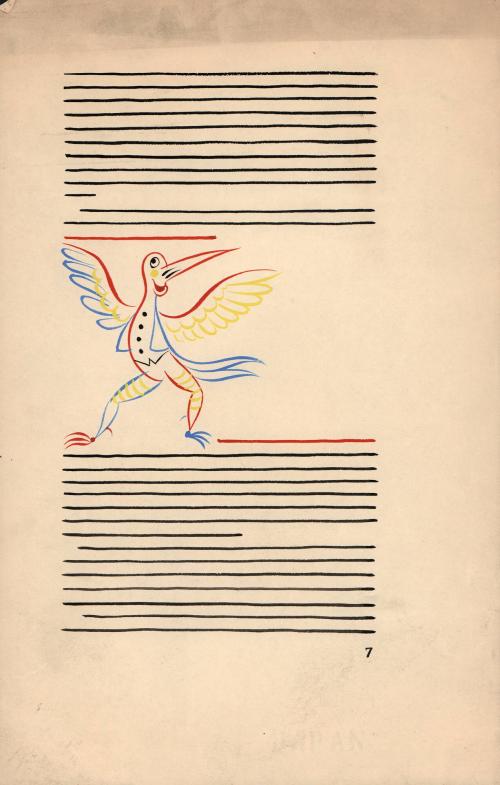 (47) untitled [book design/layout, text with illustration insert of bird figure]