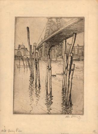 Old Ferry Pier (Process Set - The Williamsburgh Bridge, New York)