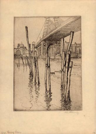 Old Ferry Pier (Process Set - The Williamsburgh Bridge, New York)