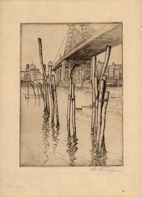 Old Ferry Pier (Process Set - The Williamsburgh Bridge, New York)