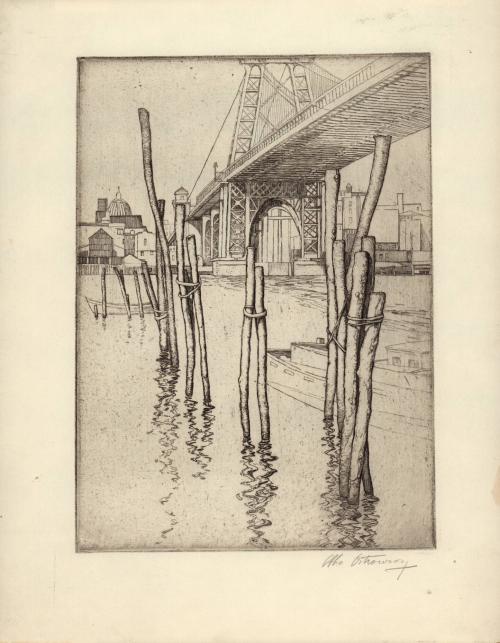 Old Ferry Pier (Process Set - The Williamsburgh Bridge, New York)