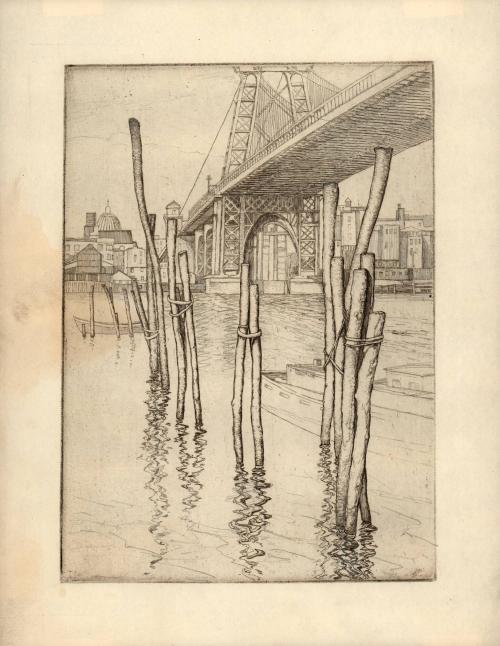 Old Ferry Pier (Process Set - The Williamsburgh Bridge, New York)