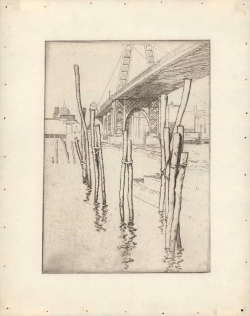 Old Ferry Pier (Process Set - The Williamsburgh Bridge, New York)