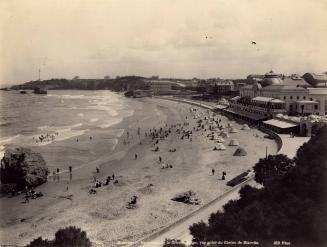 226 Biarritz Panorama de la Grande Plage, vue prise du casino de Biarritz