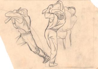 Mural Sketch, figure studies