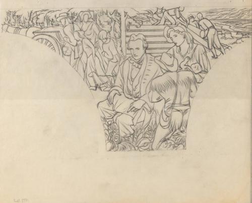 Mural Sketch, pioneers