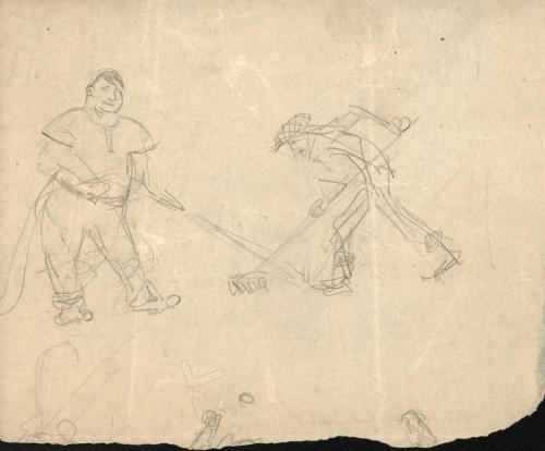 (92)  untitled [sketch, street cleaners]