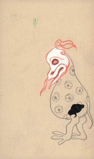 (131)  untitled [sketch, armless creature]