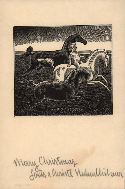[Three running horses]