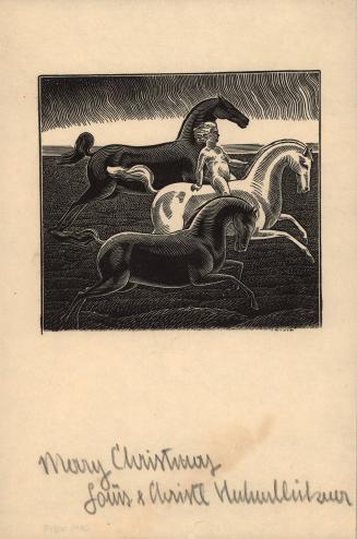 [Three running horses]