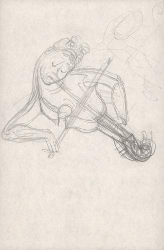 [Sketch of woman/violin mutation]