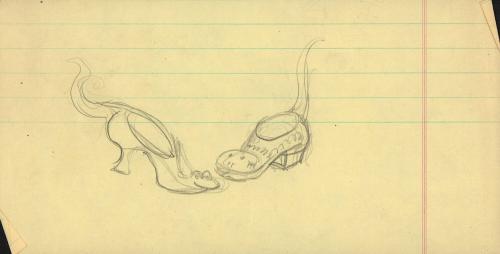 [Sketch of shoe creatures]