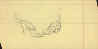 [Sketch of shoe creatures]