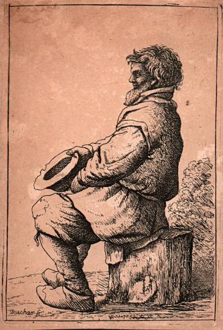 [Peasant Seated on Stump]
