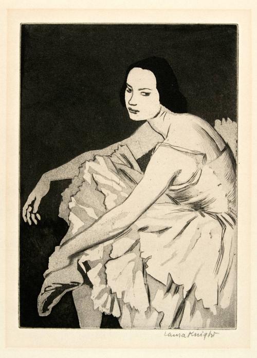 [Ballet dancer resting]