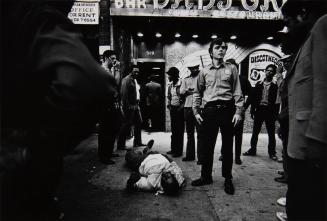 Man who was beaten in a bar, Harlem, New York City