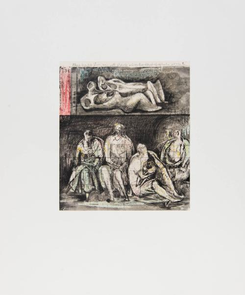 Study for 'Group of Shelterers during an Air Raid'