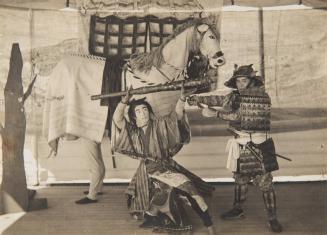 Posed fighting Samurai and horse