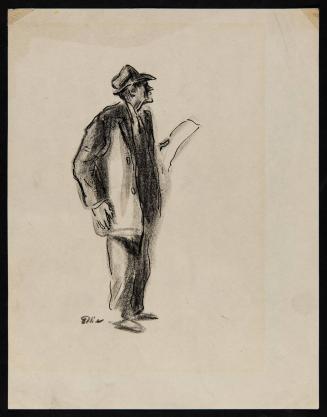 Study of a Man in an Overcoat and Hat