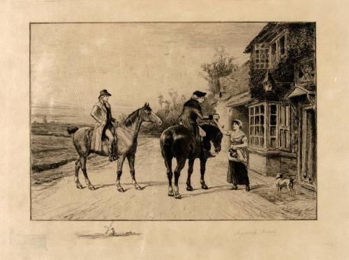 [Two men on horseback]